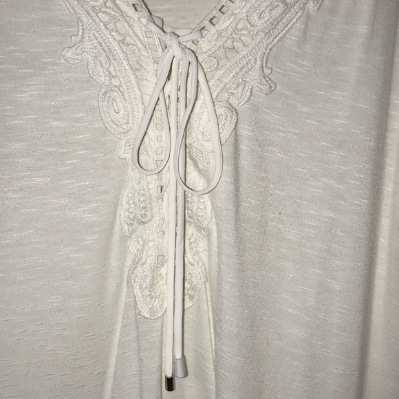 WHBM long sleeve cream colored top - Picture 3 of 6